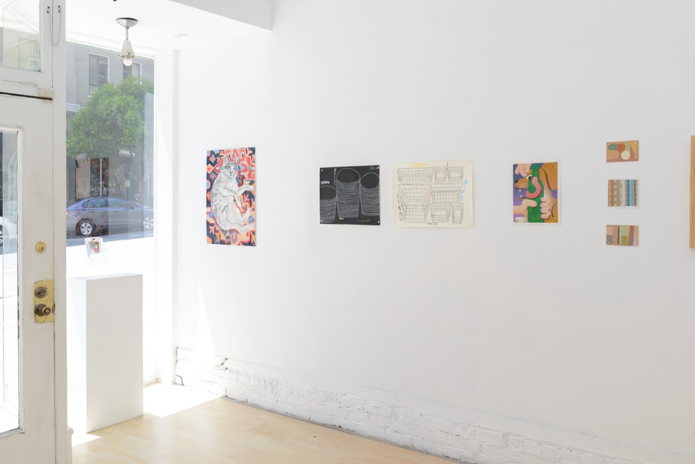 Installation view of "Friends & Family" group show in SF