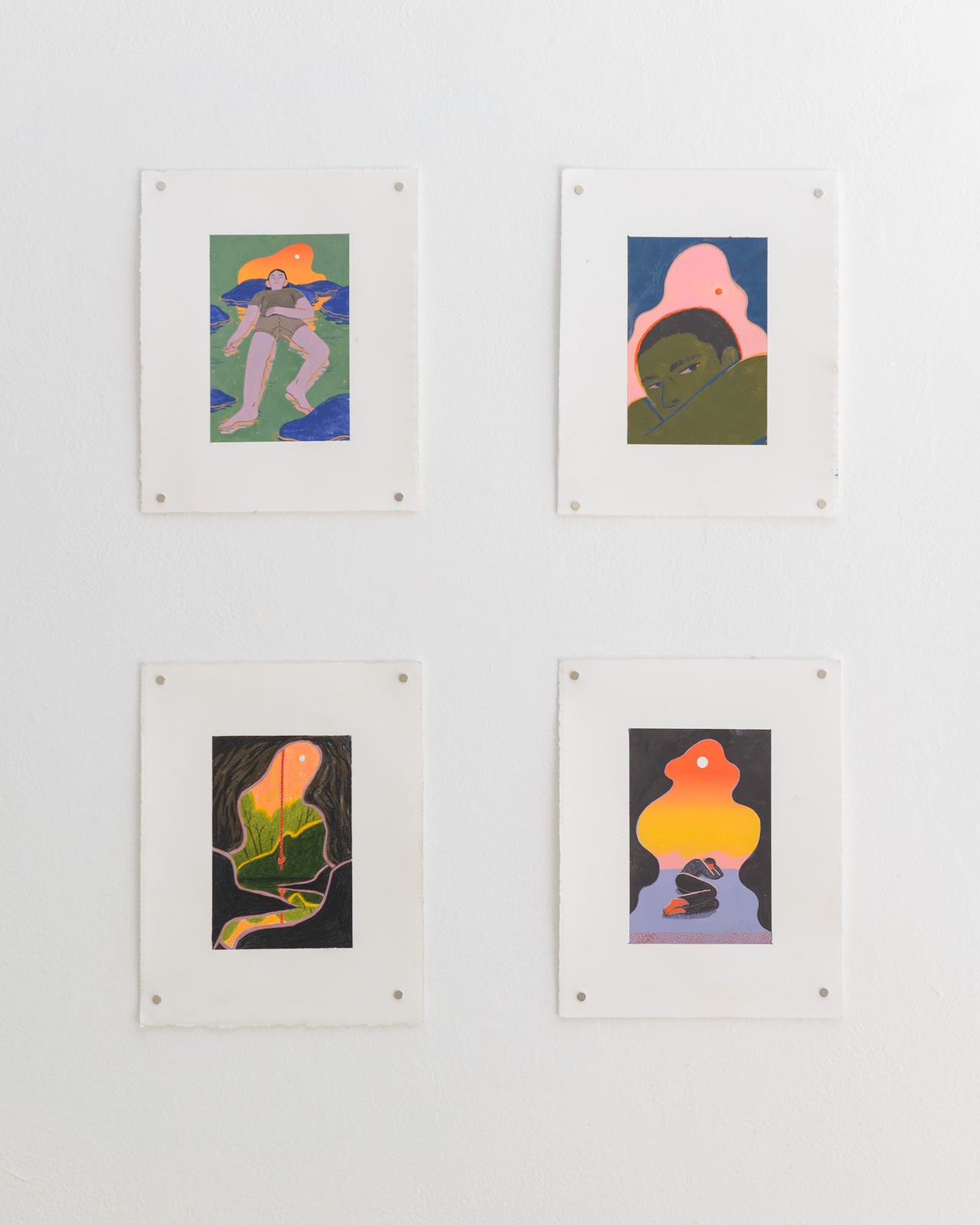 Installation view of "Friends & Family" group show in SF