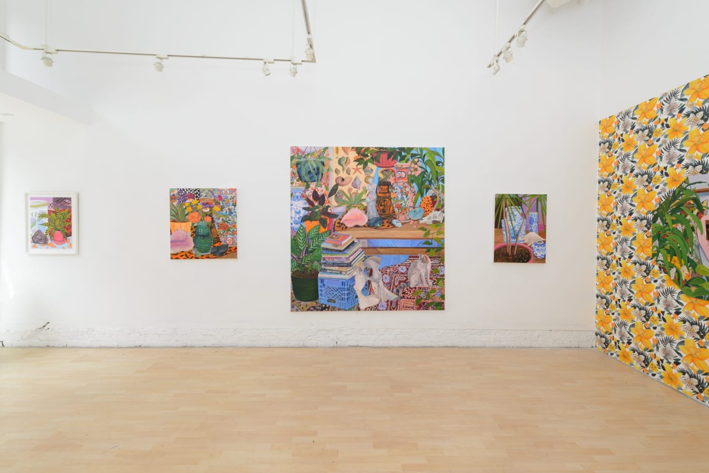 Installation image from Anna Valdez' "Objects of Affection" at Hashimoto Contemporary SF