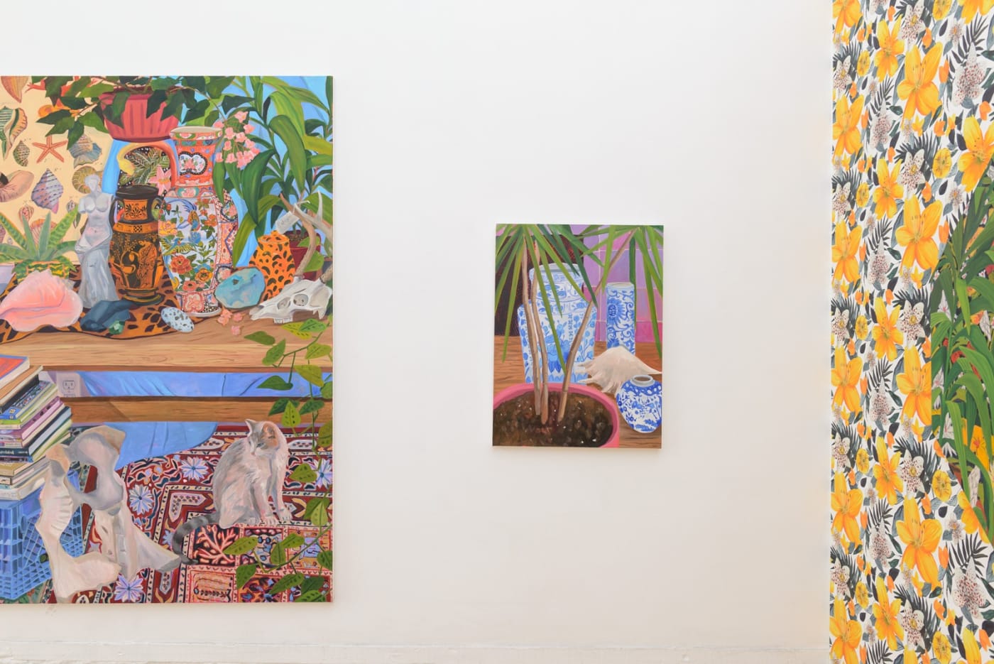 Installation image from Anna Valdez' "Objects of Affection" at Hashimoto Contemporary SF