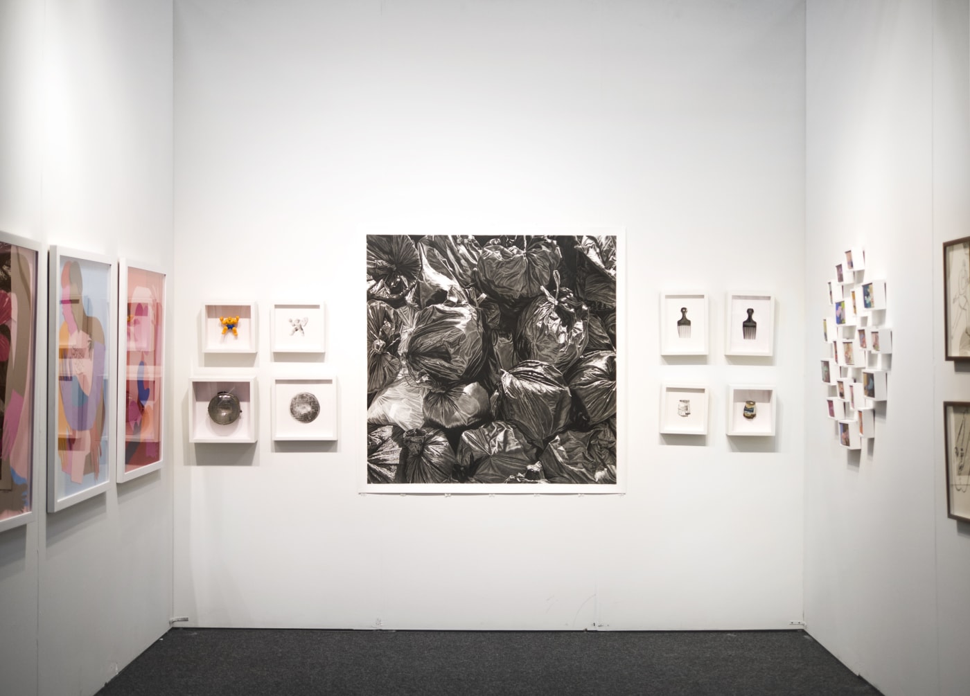 Art fair booth installation at Art on Paper