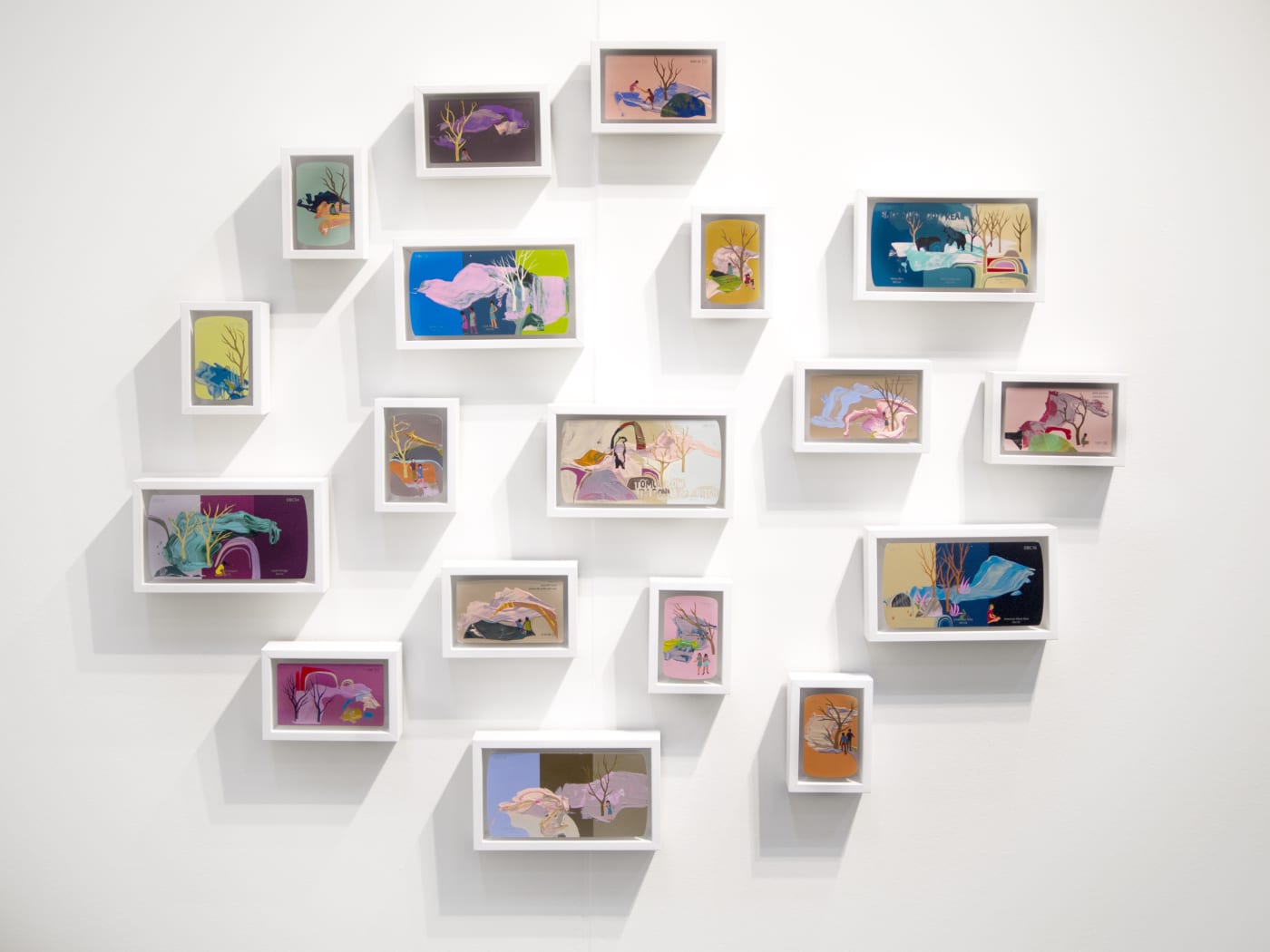 Art fair booth installation at Art on Paper