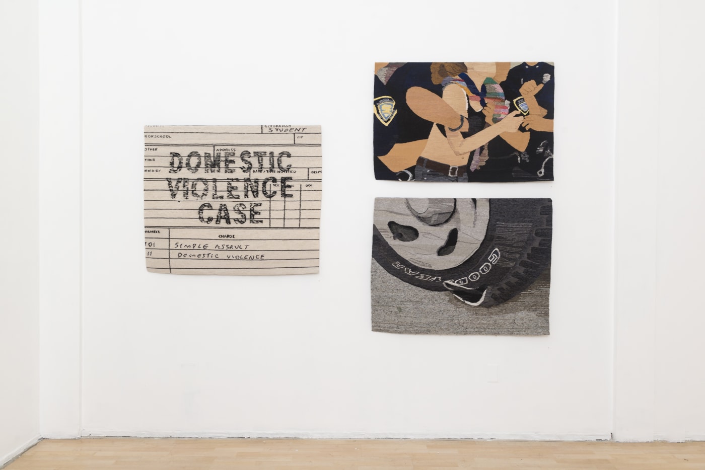 Installation image from Erin M. Riley's  "Simple" at Hashimoto Contemporary SF