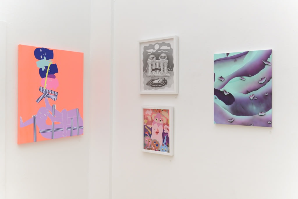 Installation image from "A Tree Falling In The Woods" curated by FMLY Projects at Hashimoto Contemporary SF