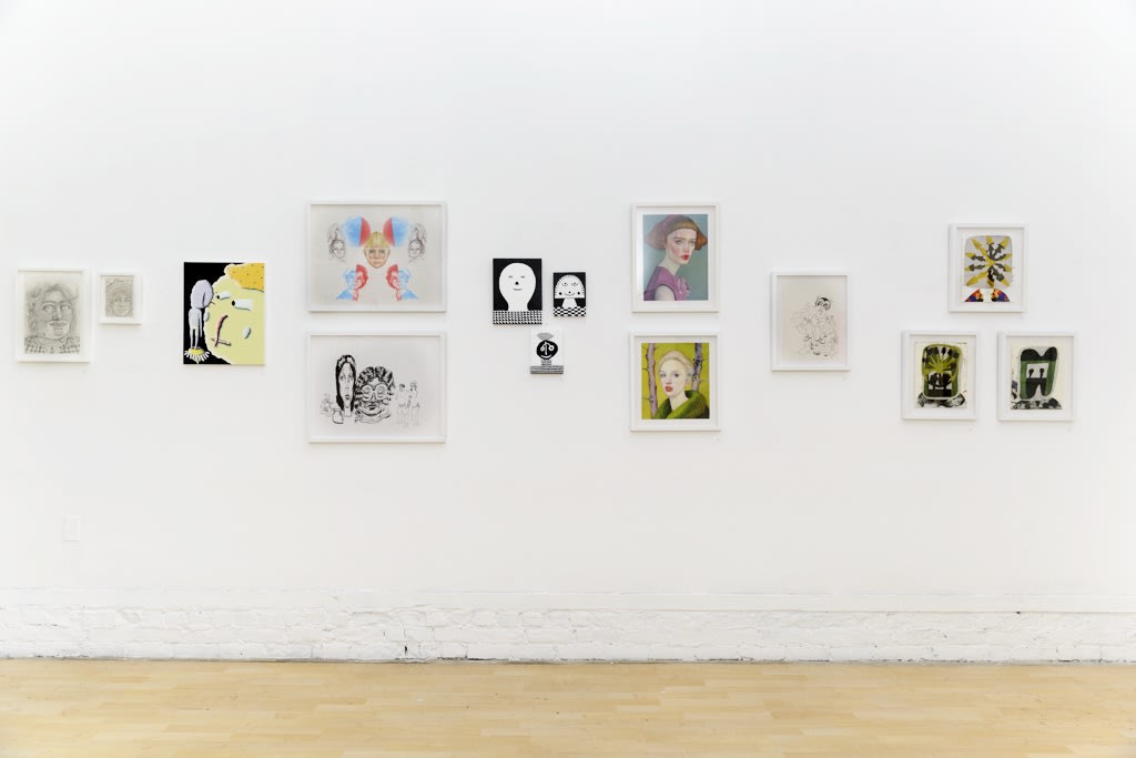 opening night photos of gallery wall for 'A Tree Falls In The Woods'