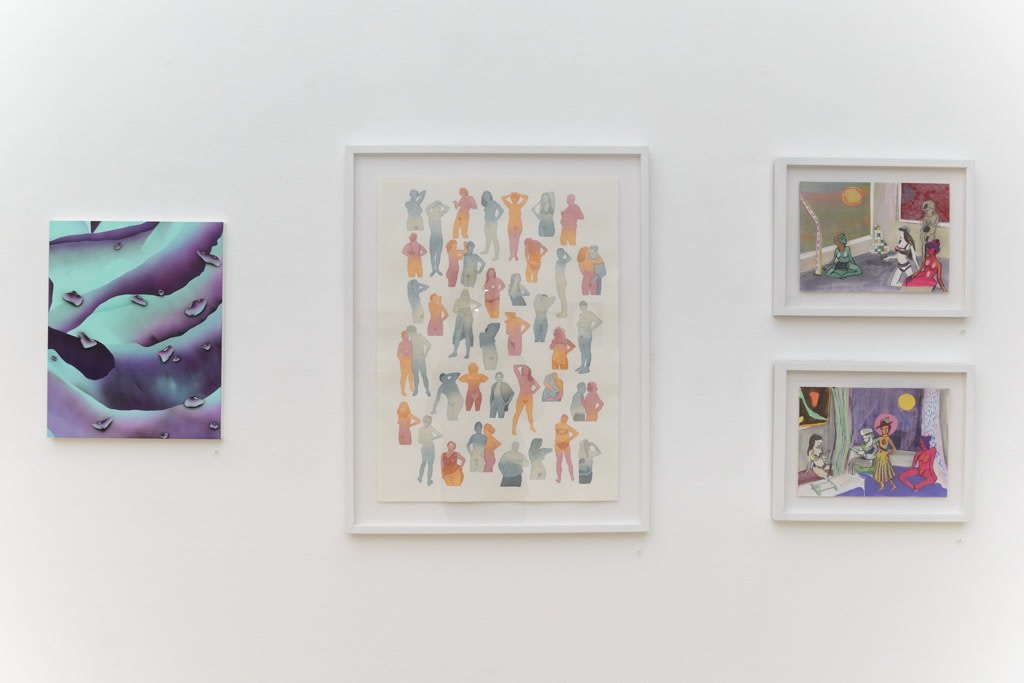 opening night photos of gallery wall for 'A Tree Falls In The Woods'