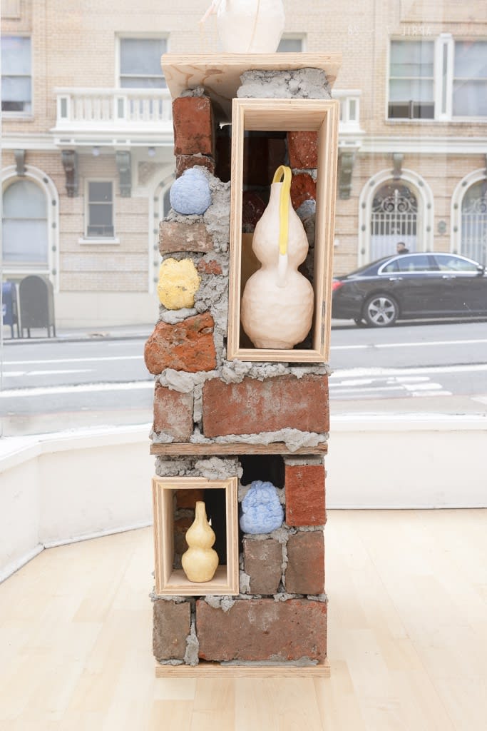 Installation image from "Reading Between the Lines" curated by Anna Valdez at Hashimoto Contemporary SF