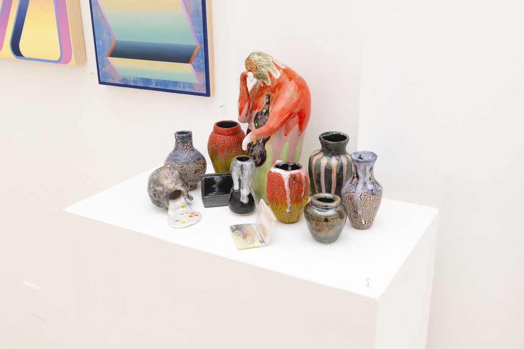 Installation image from "Reading Between the Lines" curated by Anna Valdez at Hashimoto Contemporary SF