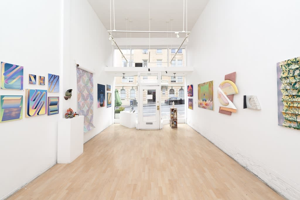 Installation image from "Reading Between the Lines" curated by Anna Valdez at Hashimoto Contemporary SF