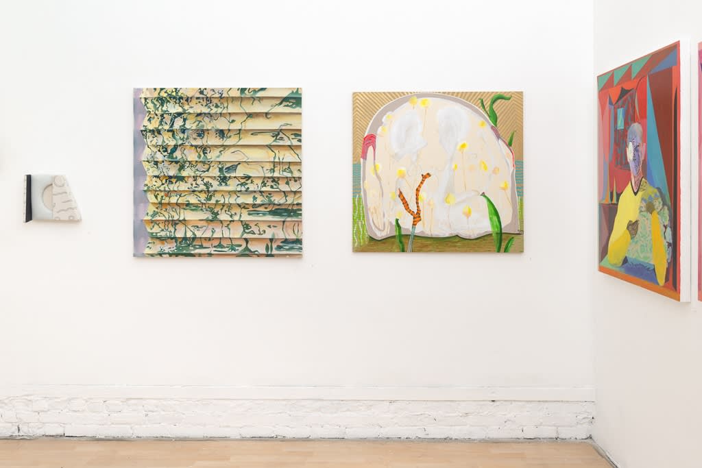 Installation image from "Reading Between the Lines" curated by Anna Valdez at Hashimoto Contemporary SF