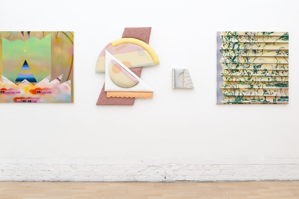 Installation image from "Reading Between the Lines" curated by Anna Valdez at Hashimoto Contemporary SF