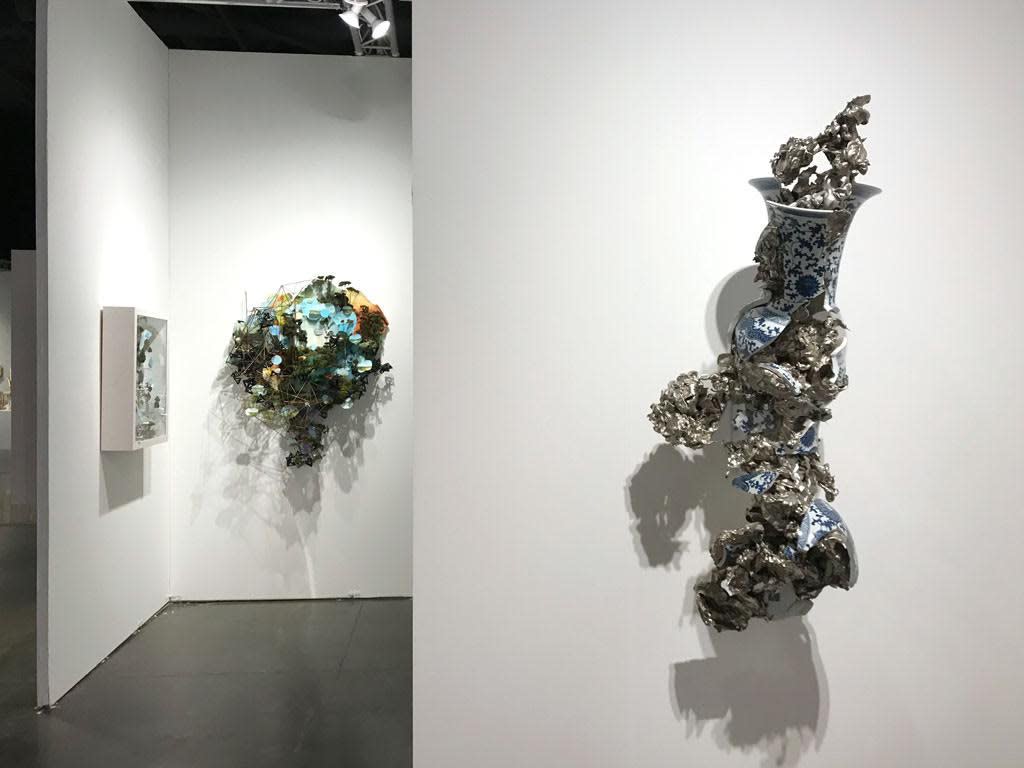 Peter Gronquist installation at an art fair