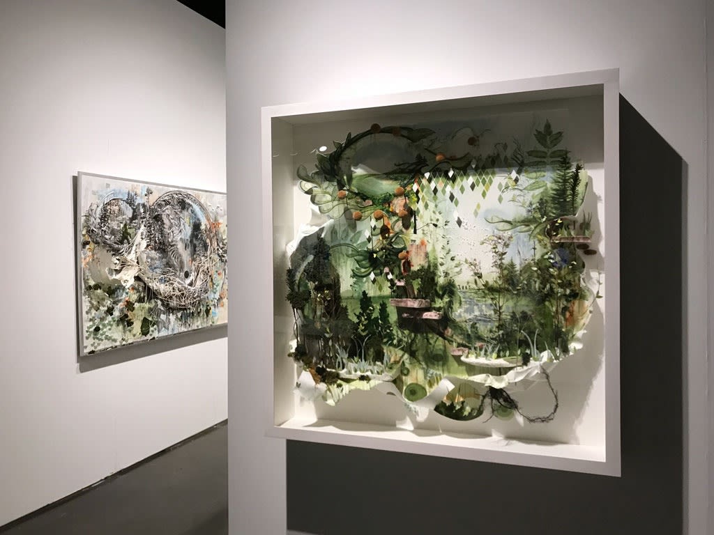 Gregory Euclide installation at an art fair