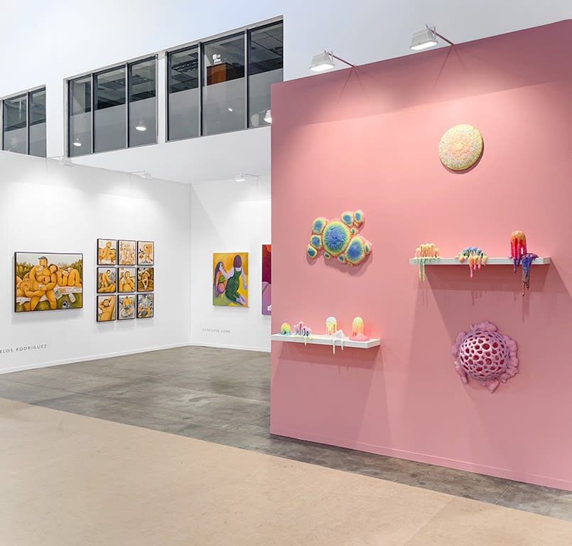 Installation image of the Hashimoto Contemporary booth at the Zona Maco Art Fair 2023