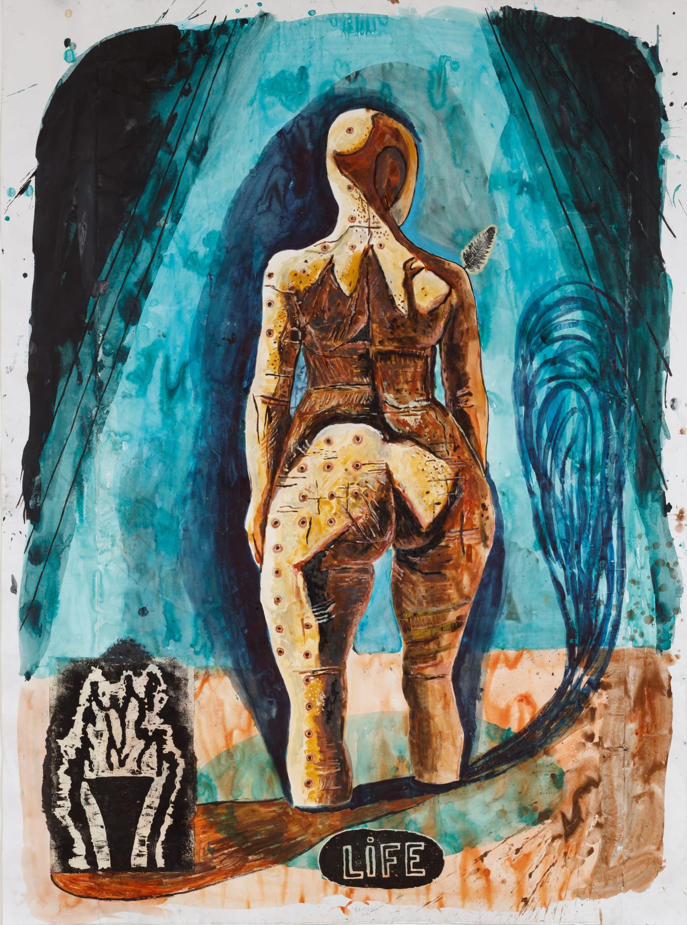 Damien Deroubaix, Persistence of Time, 2020