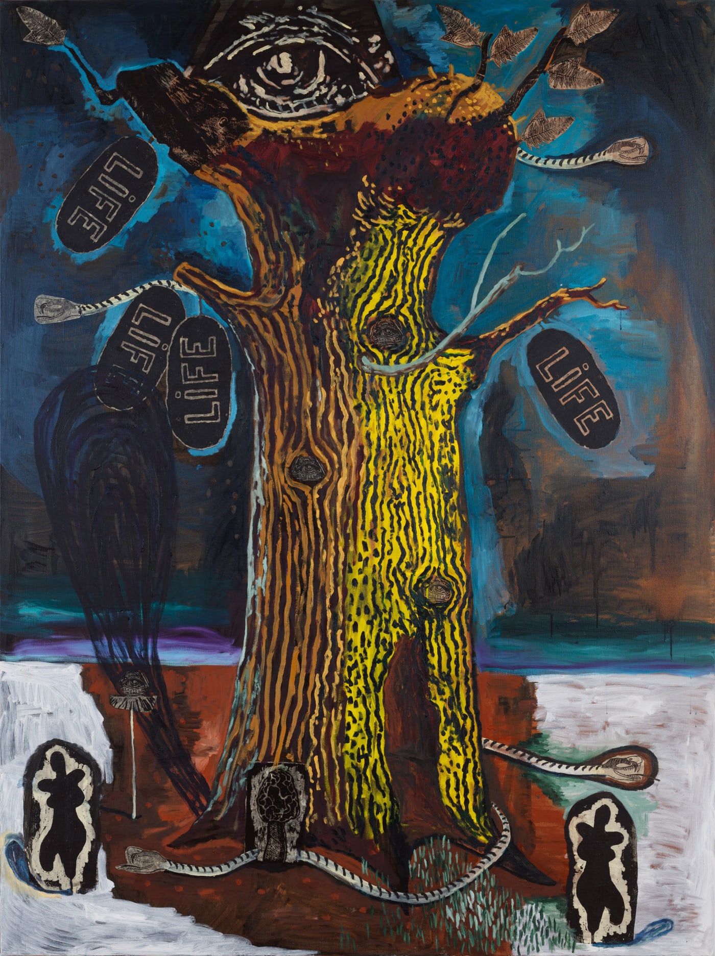 Damien Deroubaix, Tree VI, 2020