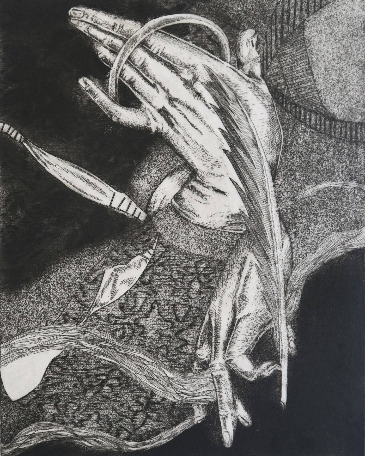 Peter Depelchin, Trilogy II: Feather and Ring , 2021