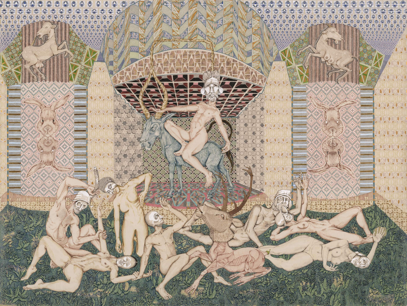 Murmure Suo by Peter Depelchin, 2019, pen and ink on paper, 75x100 cm