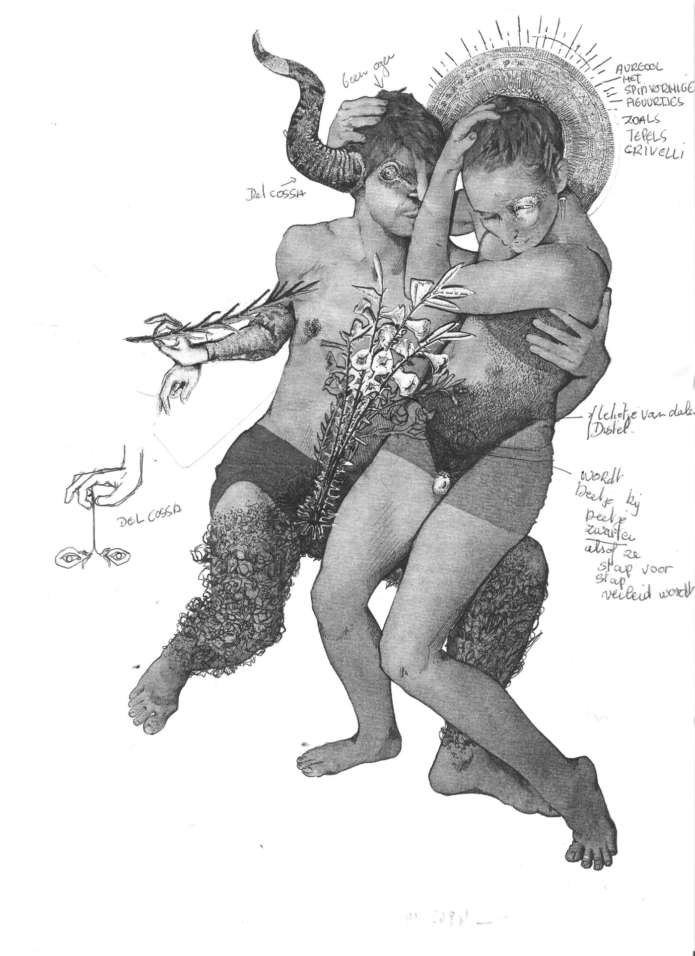 Peter Depelchin, Study Pan & Hermaphrodites II , 2017