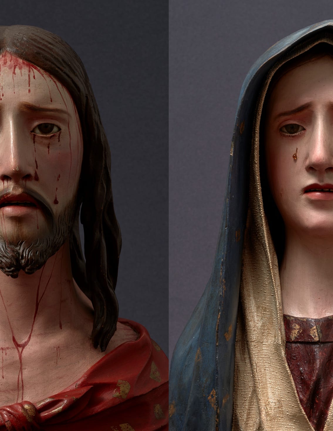 Pedro de Mena, A New Pair Of Busts Ecce Homo and Dolorosa, 17th century