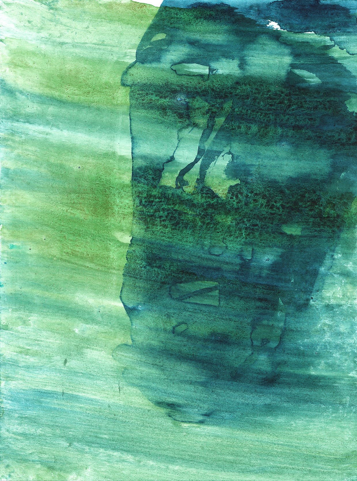 Jan De Cock painting self portrait with headwind