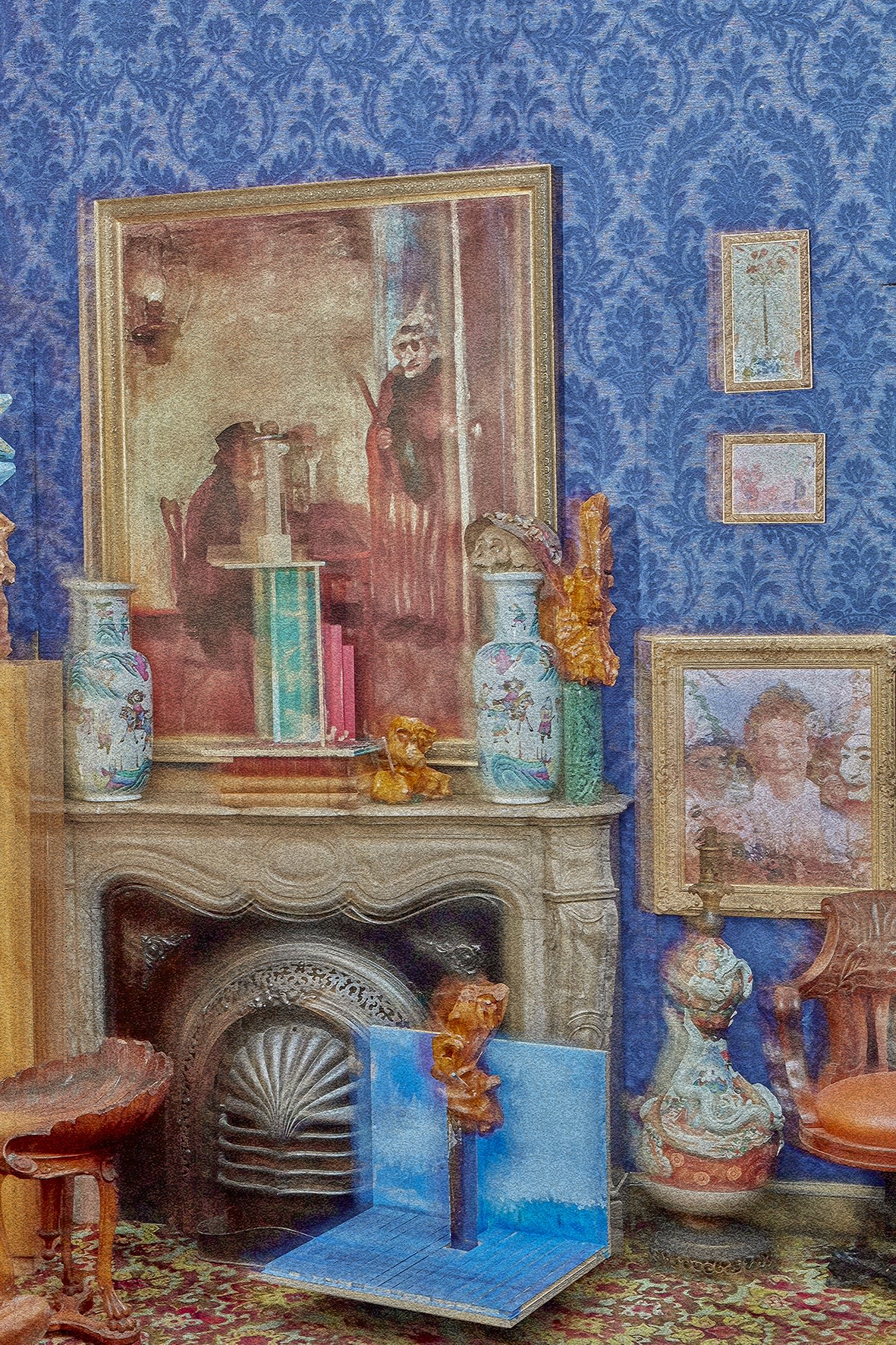 FAMOUS STEREOVIEW FROM THE FORMER STUDIO OF MASTER PAINTER JAMES SIDNEY EDOUARD ENSOR (1860 - 1949) JAMES ENSOR HOUSE OSTEND, BELGIUM 2020 COMPOSITION NR 21