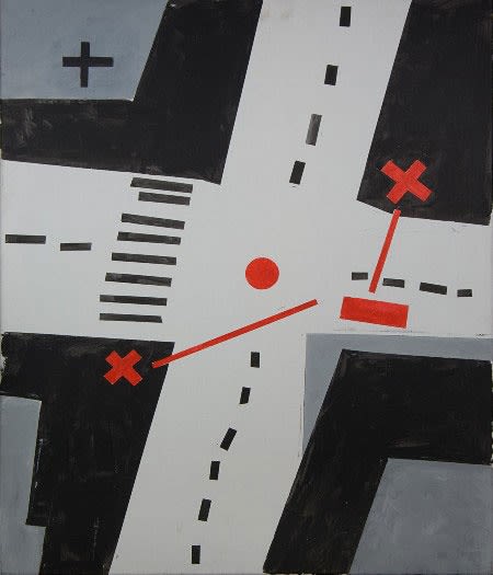 Collection of Nikolai Palazhchenko "Operation x" David Ter-Oganyan 2004 Oil on canvas 100x80