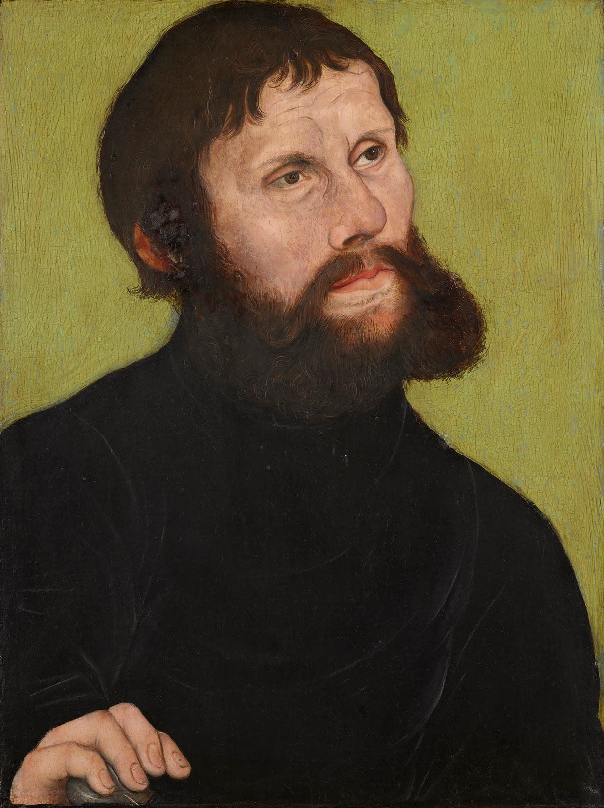 Lucas Cranach der Ältere Bildnis Martin Luthers als Junker Jörg, 1521