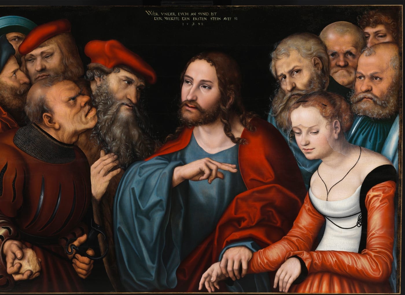 Lucas Cranach der Ältere Christus und die Ehebrecherin, 1532