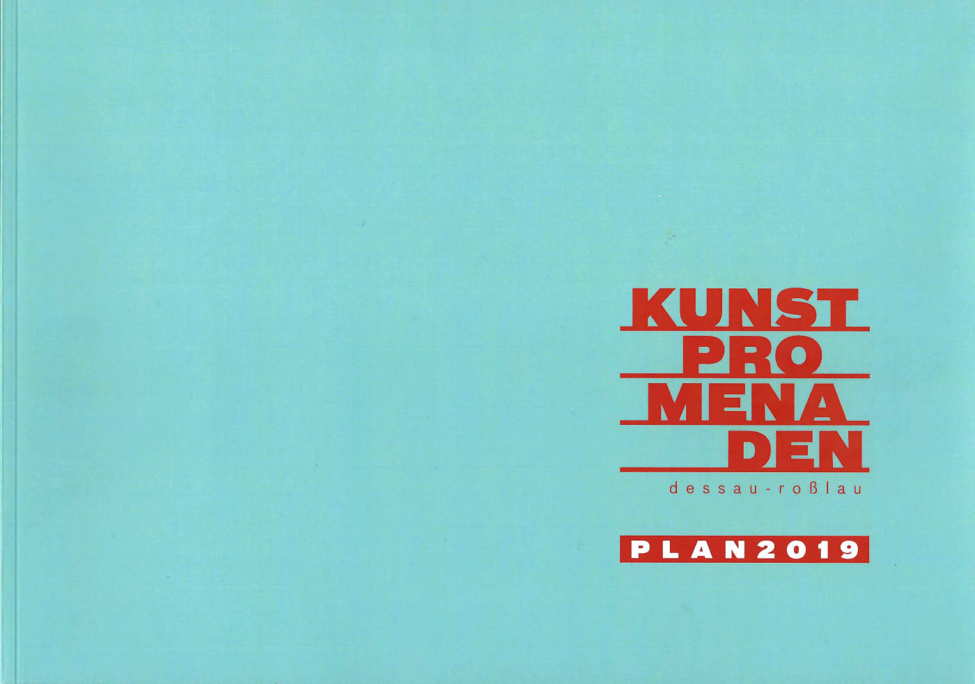 KUNSTPROMENADEN dessau-roßlau, PLAN2019