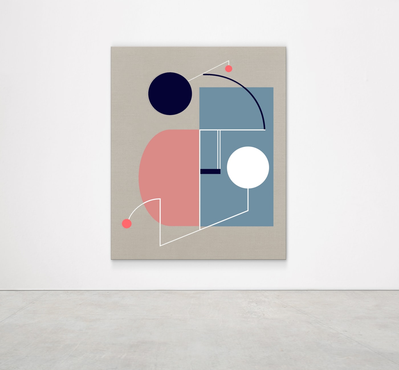 Sinta Tantra, A Dawn Kiss, 2019 Tempera on linen 160 x 130 cm