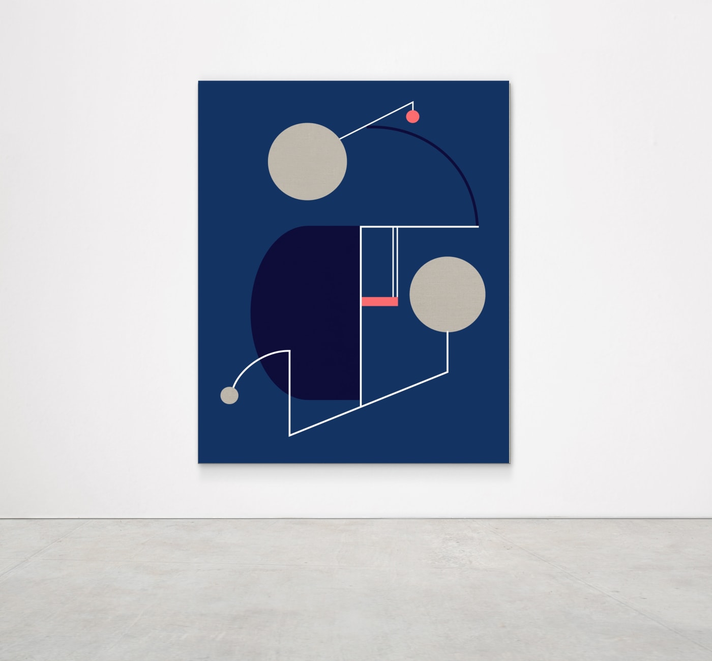 Sinta Tantra, A Dusk Kiss, 2019 Tempera on linen 160 x 130 cm