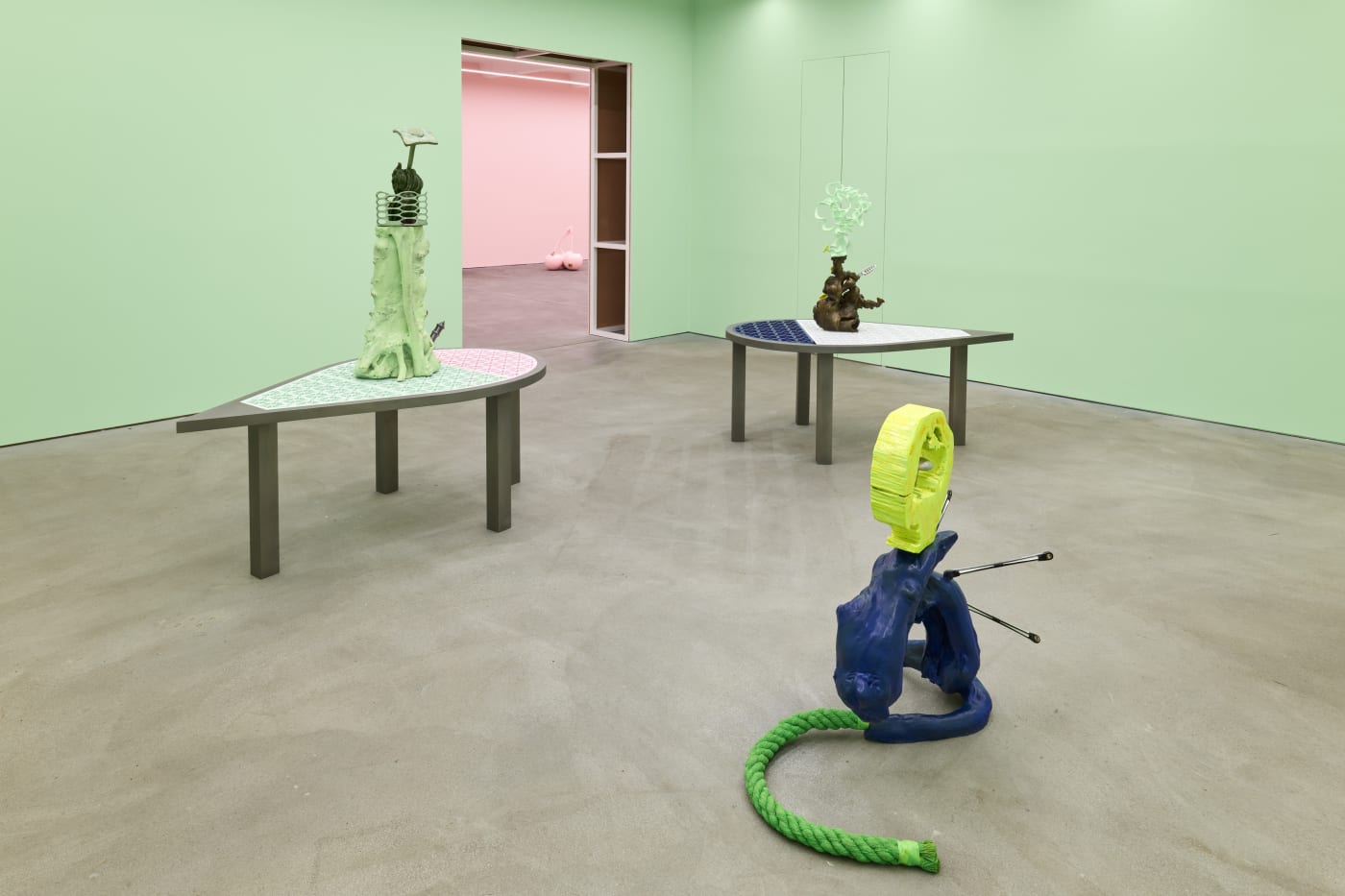 Guan Xiao, Installation view, Wake Up in a House Called Season, Kraupa-Tuskany Zeidler, Berlin, 2021