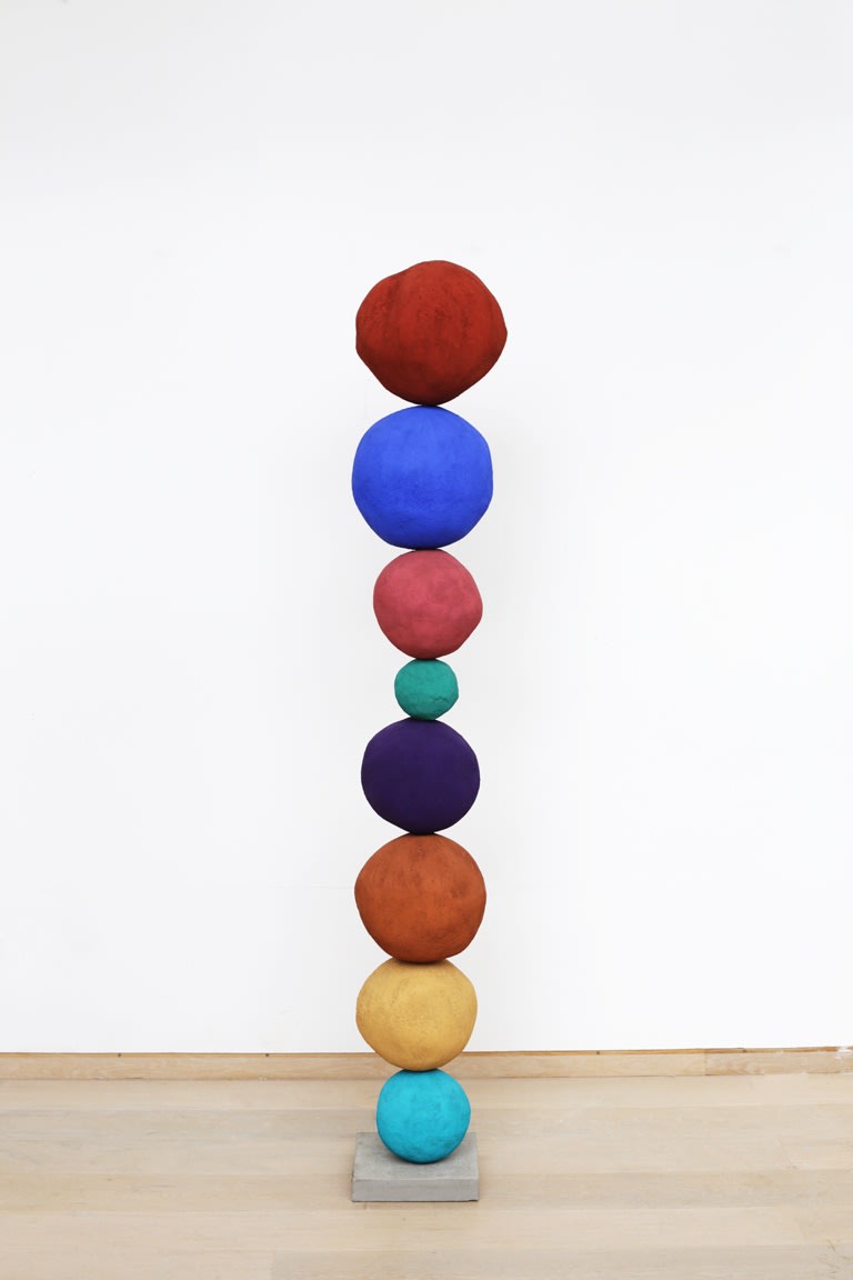 Annie Morris Stacks, 2014 Plaster, Polystyrene, Jesmonite, Pigment and concrete 196 x 27 x 27 cm (AM002)