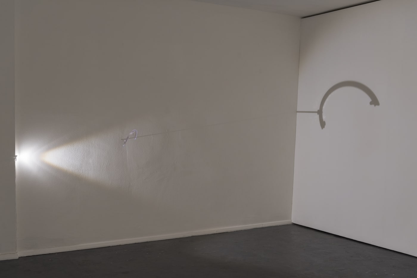 Dalila Gonçalves Edge, 2014 Plastic meridian of a desk globe and light and rotation mechanism. object: 40 x 19 x 1.5 cm Edition 1 of 3 + 1 AP