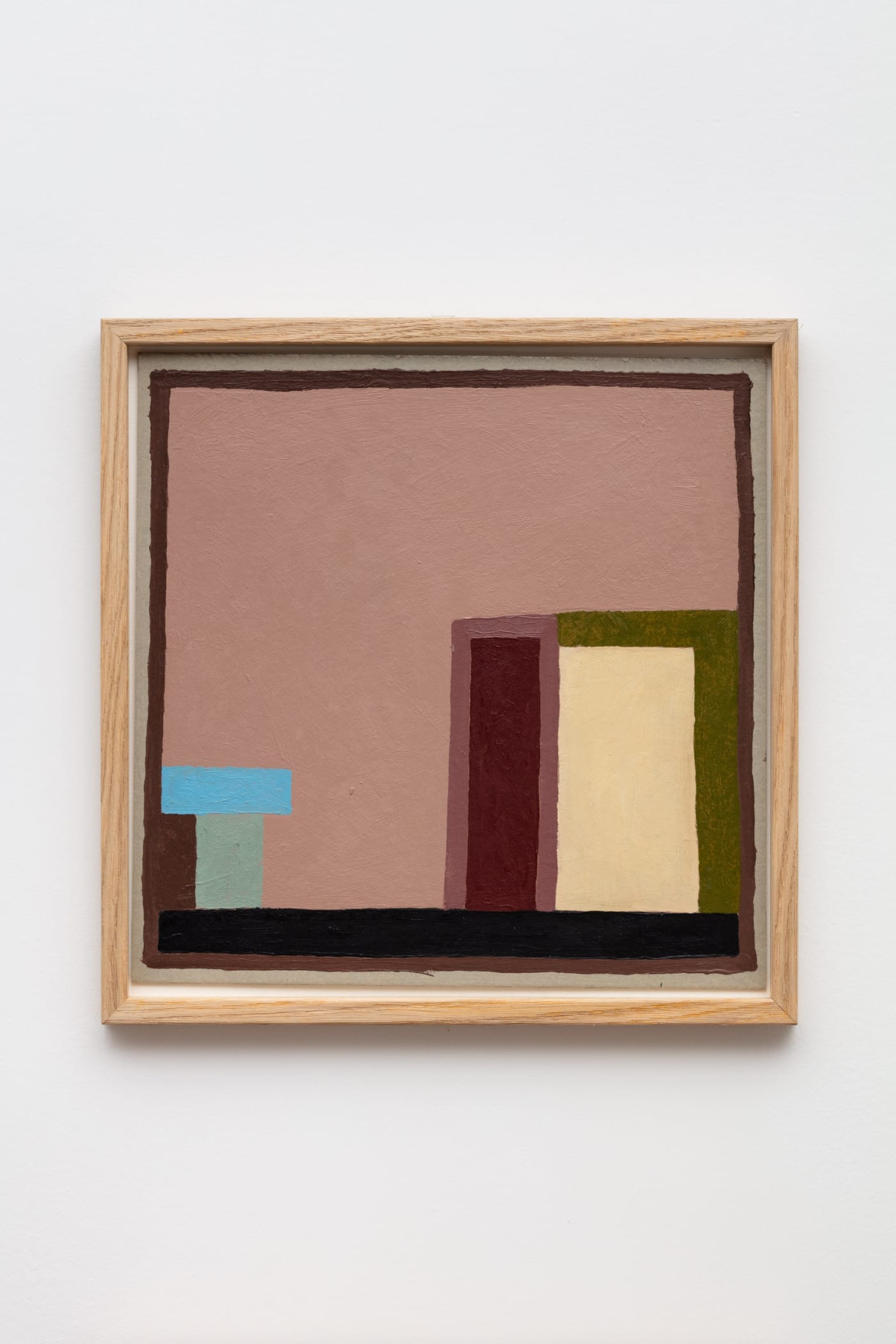NATHALIE DU PASQUIER Untitled, 2019 Oil on cardboard paper 31 x 31.7 cm