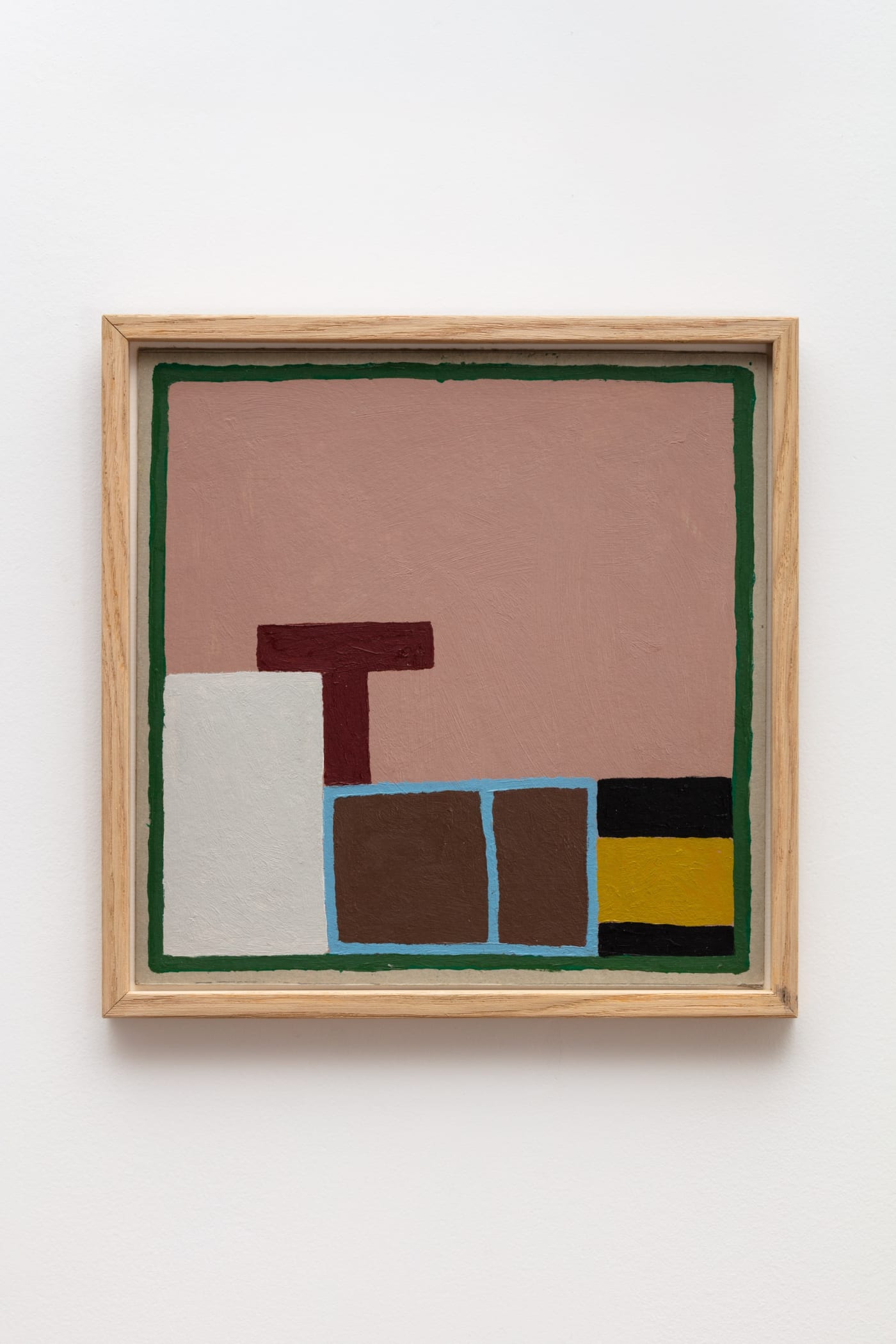 NATHALIE DU PASQUIER Untitled, 2019 Oil on cardboard paper 31 x 31.7 cm
