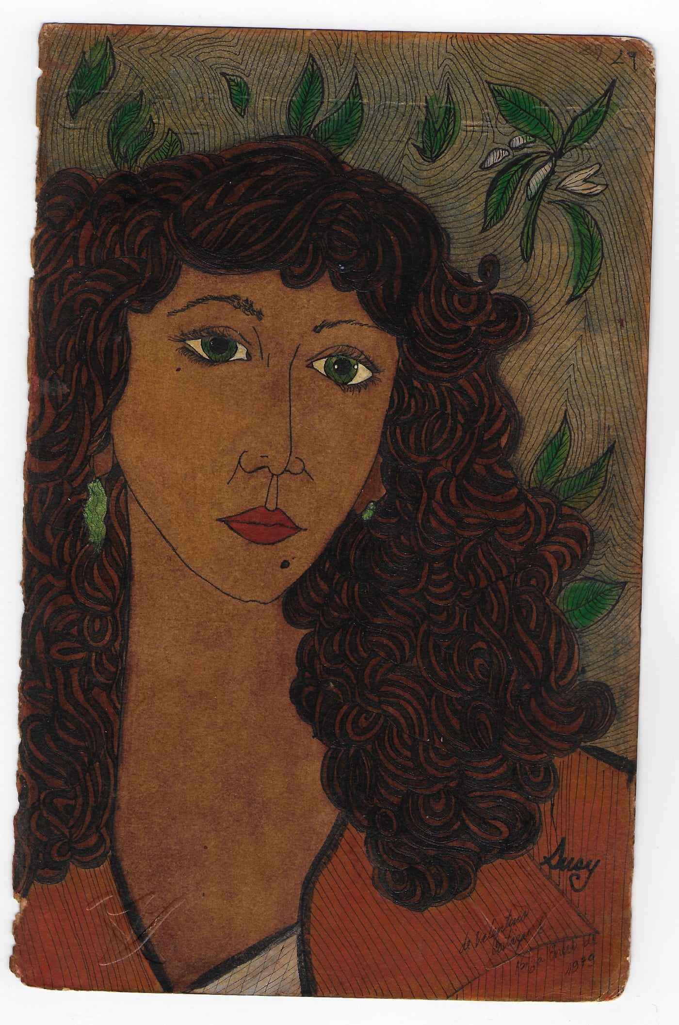 Valentino Cortazar Diario series, 1978 Oil on paper