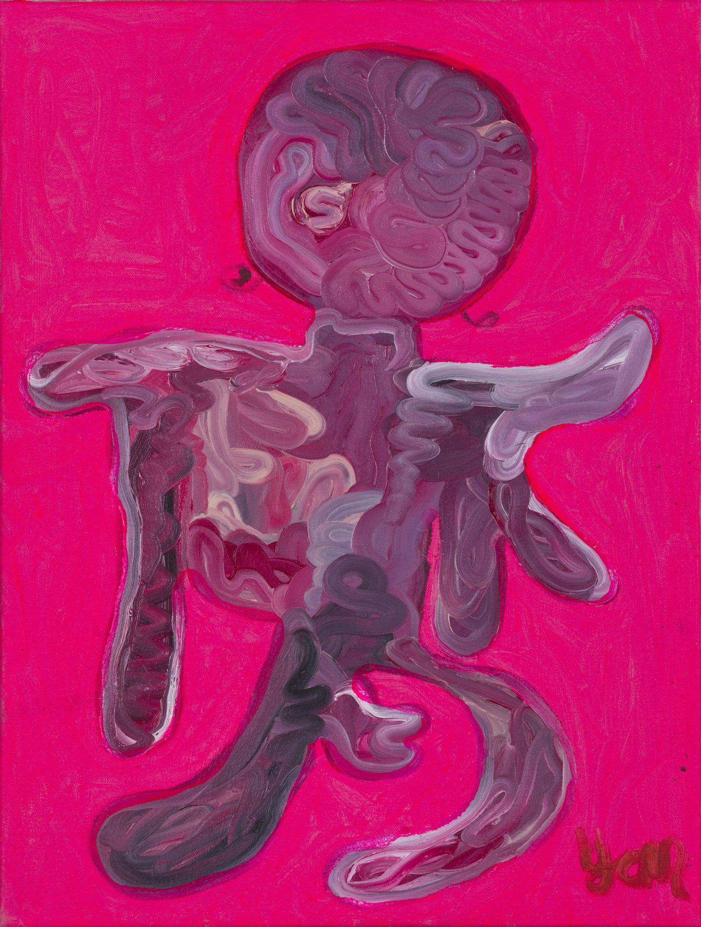 Yolanda Mazwana, Nothingness in Motion, 2020, 60 × 45cm / 23 5/8 × 17 3/4in, Oil and acrylic on canvas