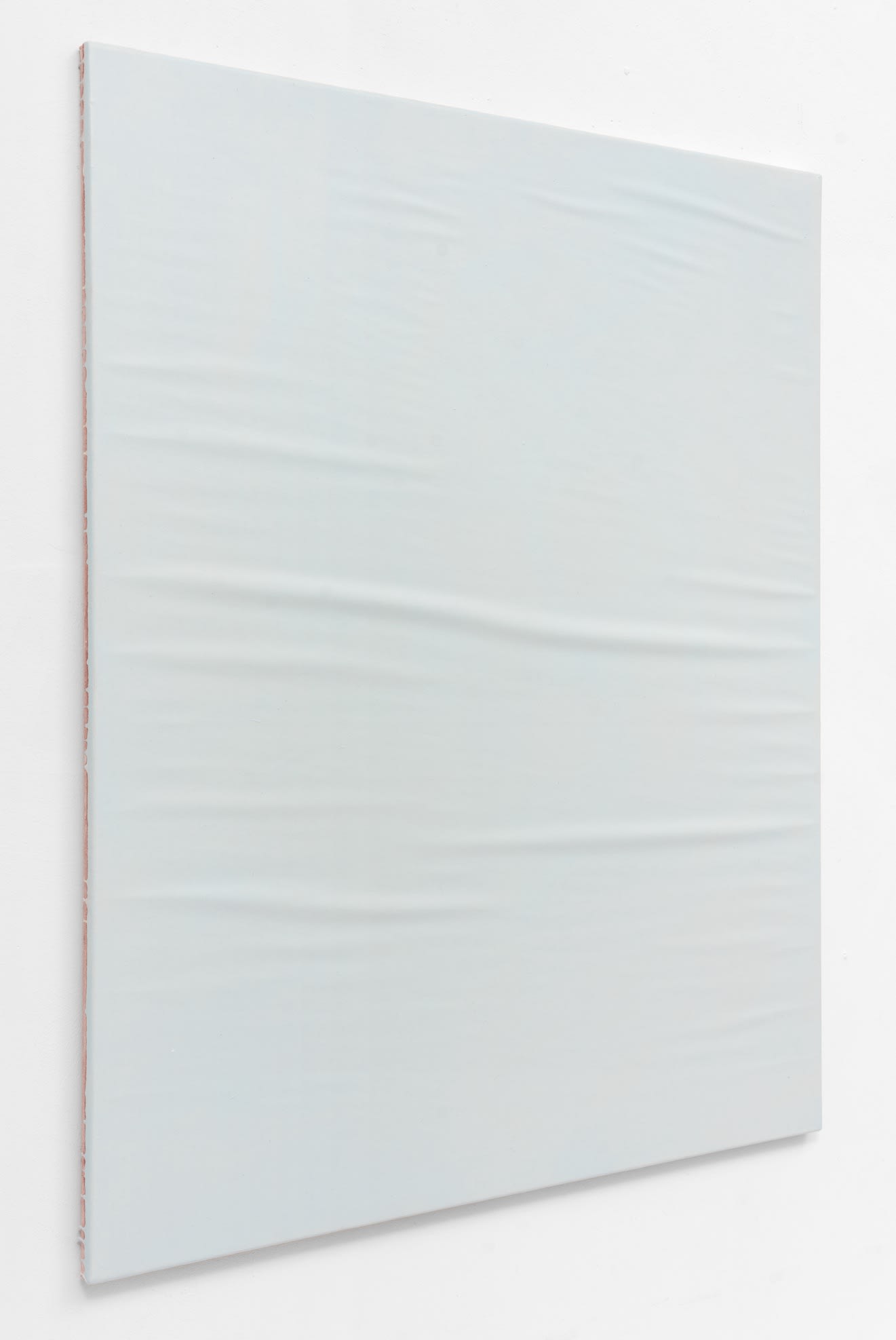 Franziska Reinbothe, Unmade Bed, 2019, 100 × 80cm / 39 3/8 × 31 1/2in, Acrylic on satin, acrylic on canvas