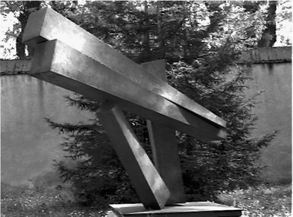 S.F. 69, 1999, acciaio ossidato, cm 110x200x60