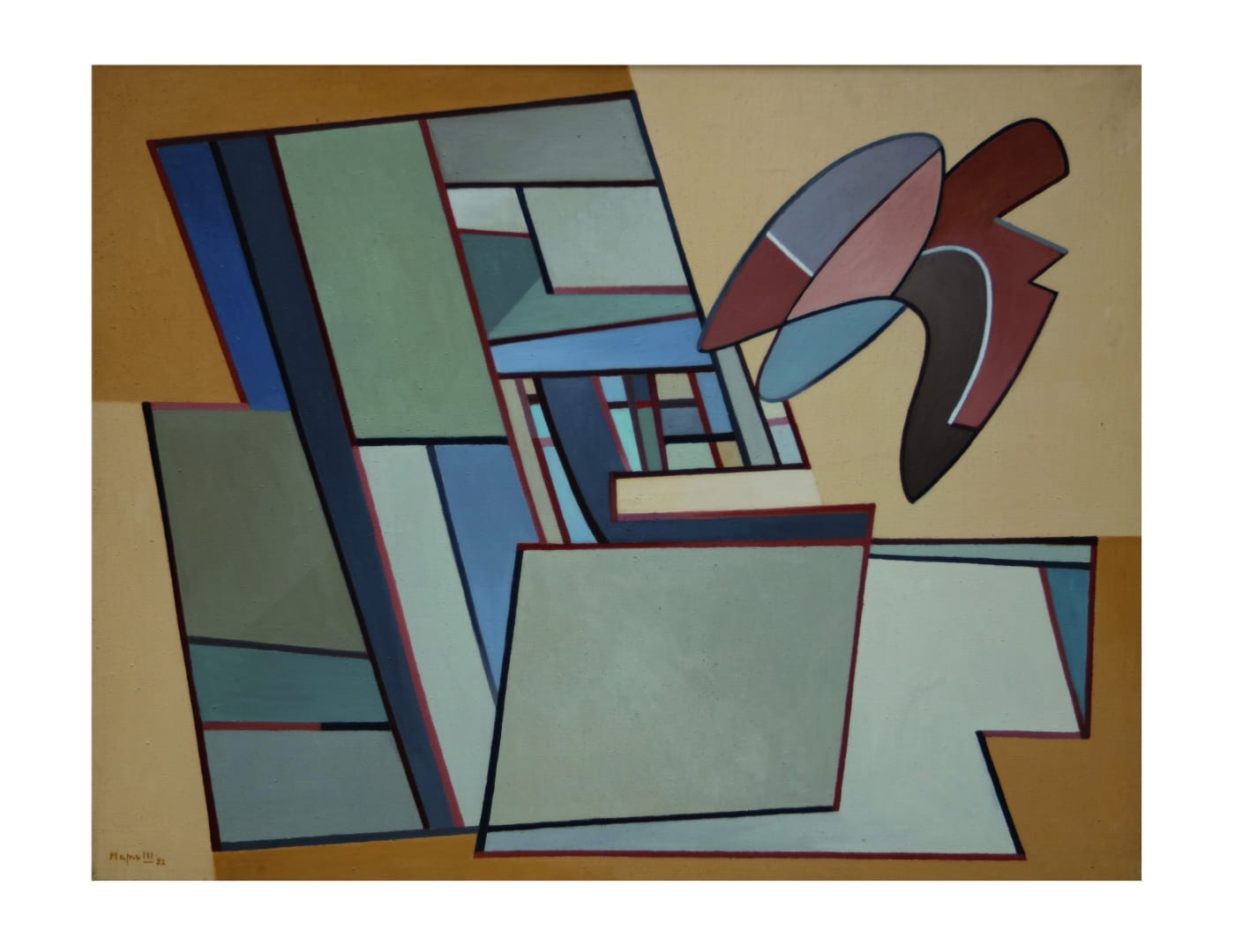 Ininterrompue, 1952, olio su tela, cm 114x146