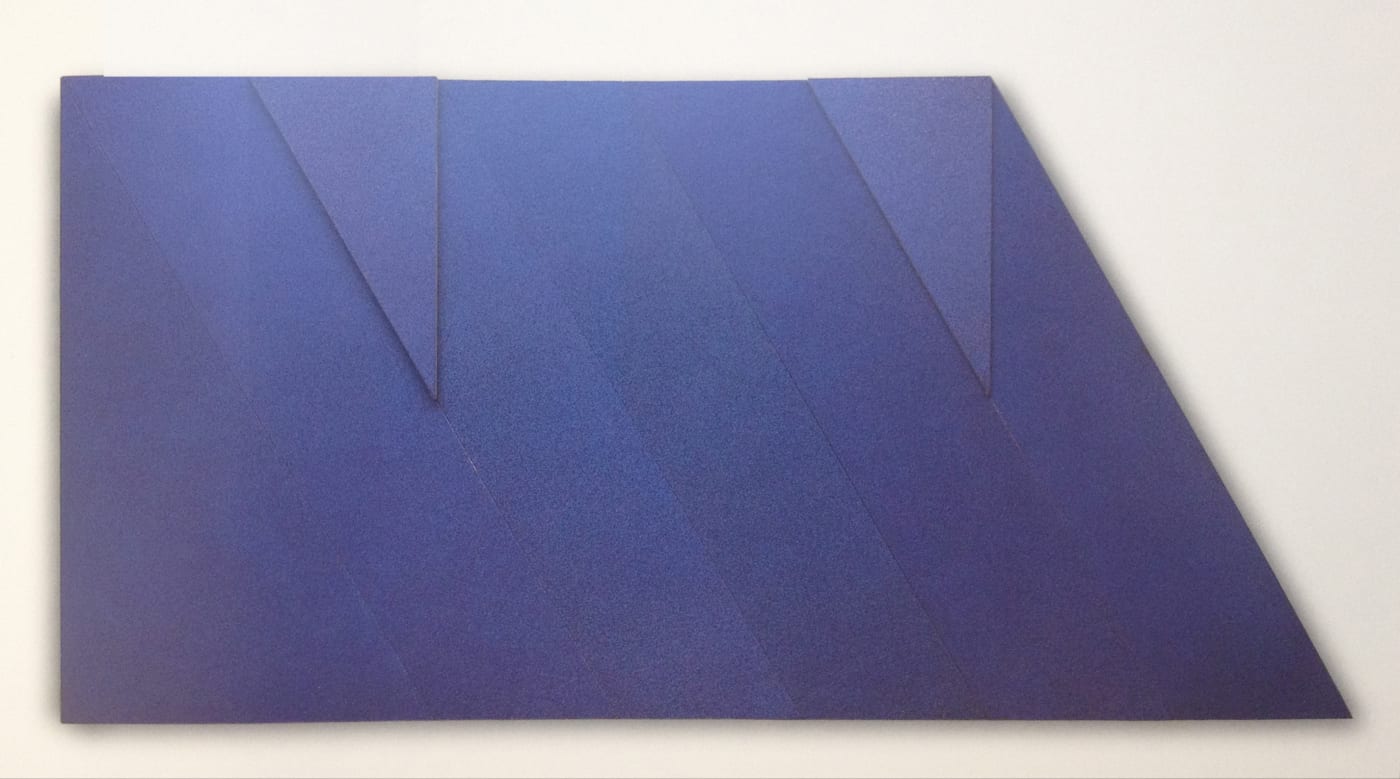 Il blues, 1972, olio su tela sagomata, cm 350x170x8