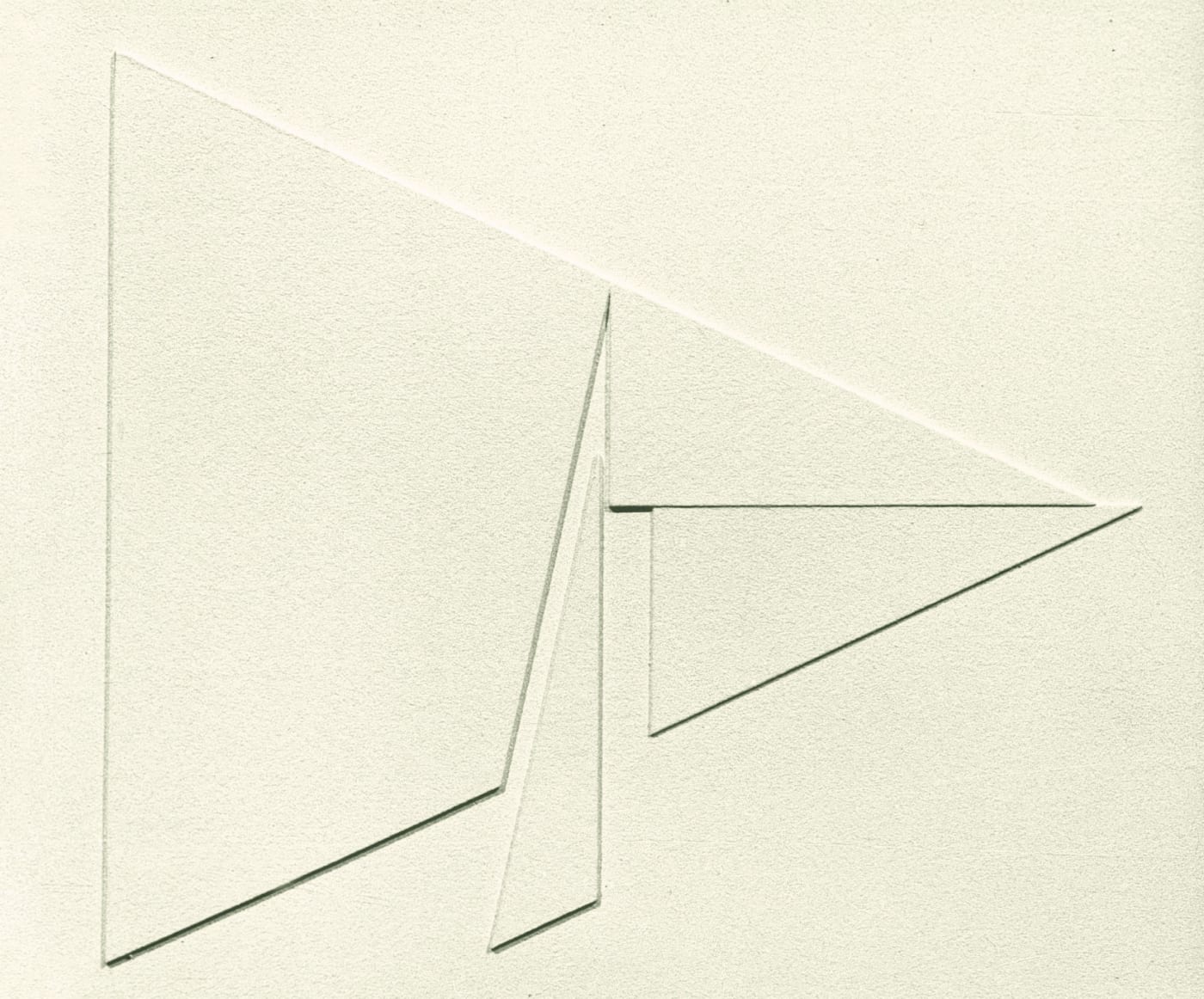 Rilievo 353, 1968, cm 25x30, olio su pannello in legno