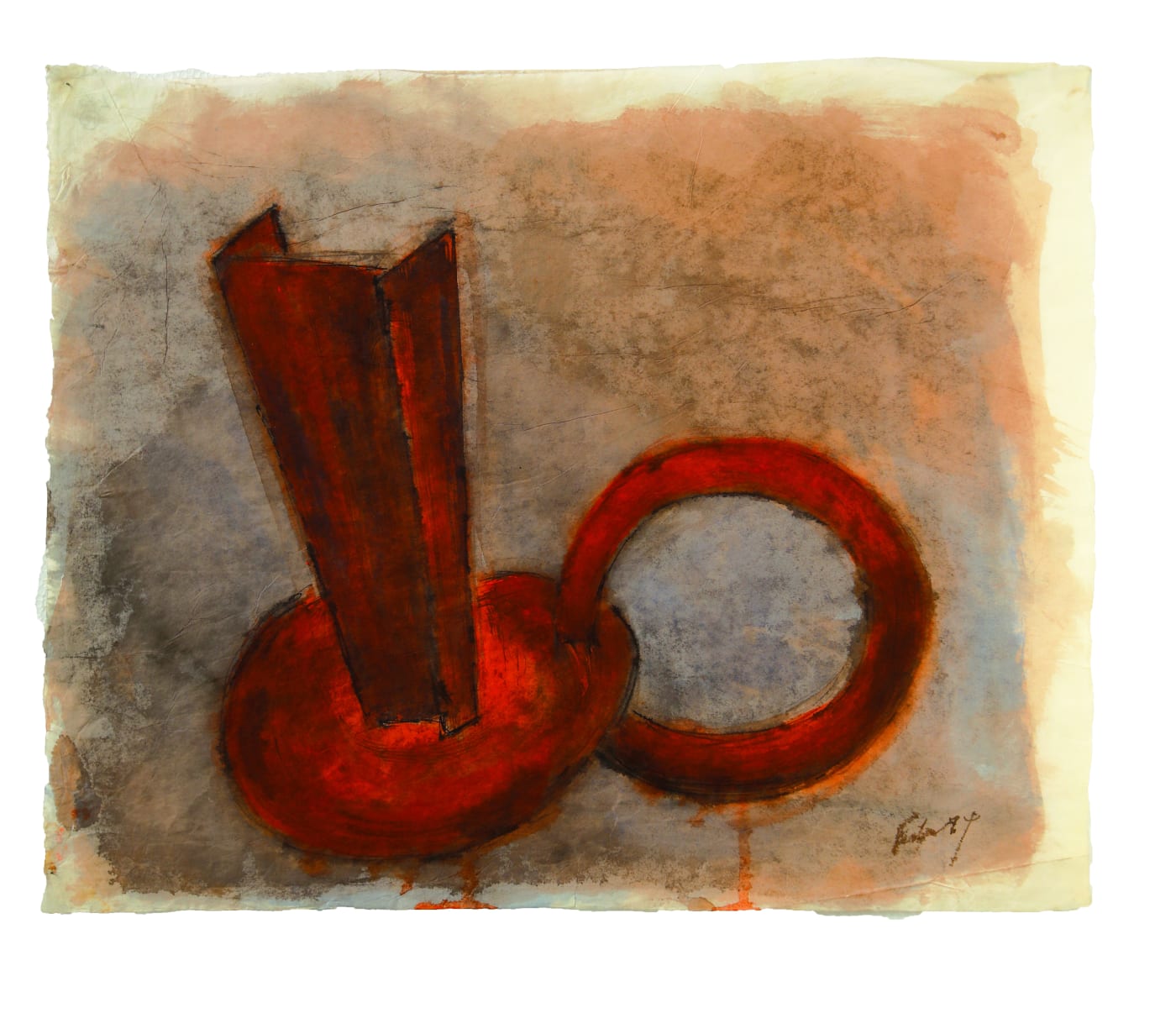 19. Untitled, 1974, tecnica mista, cm 50X62