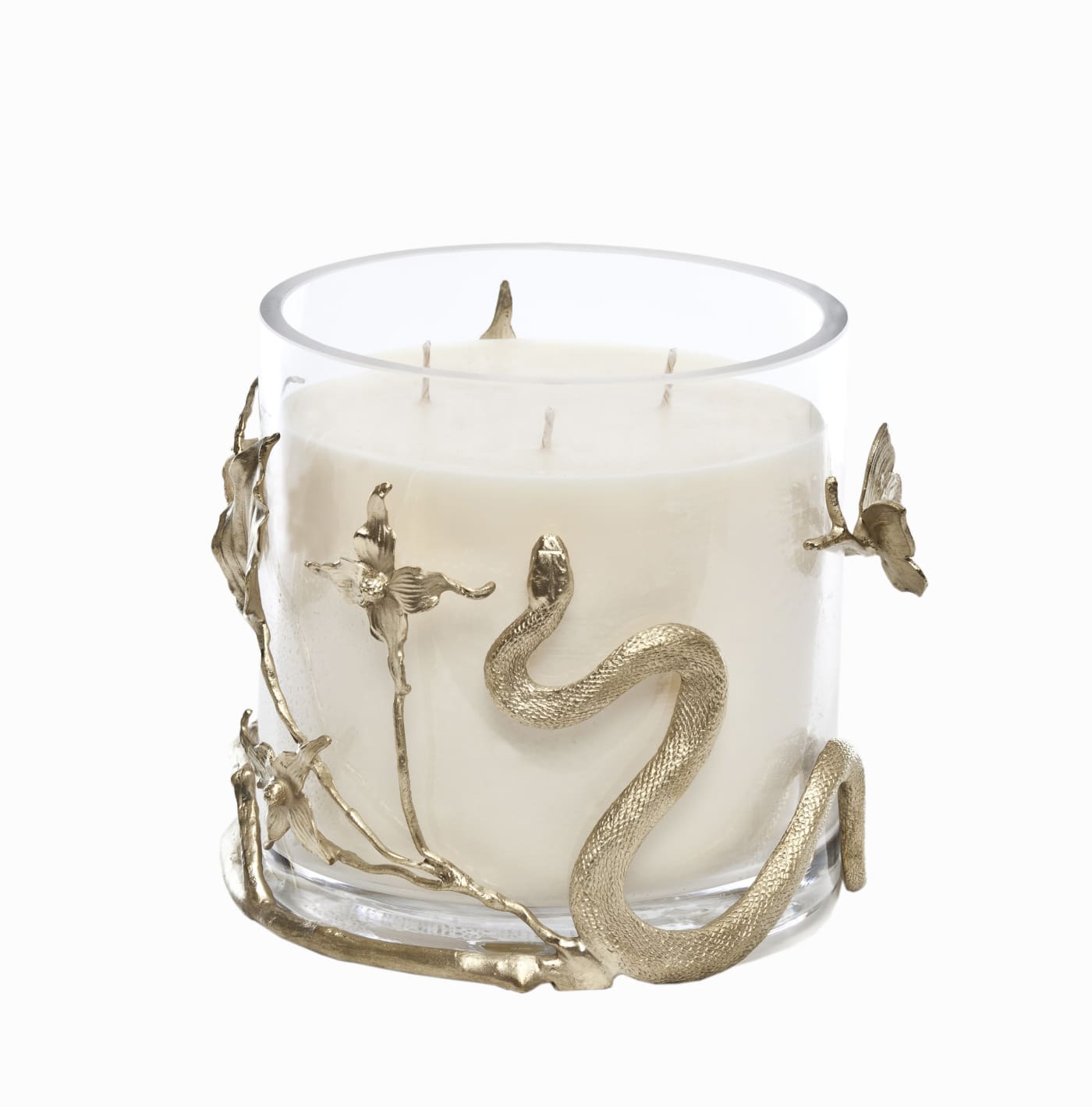 Honeysuckle Candle, 2011, bronze dore, glass, honeysuckle scent