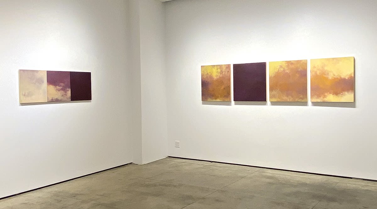 installation shot of Tamar Zinn "Where I find myself" exhibition
