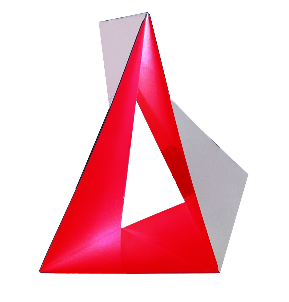 Origami Bicolor No.10, 2007 Cut and folded lacquered steel 15 7/10 in 40 cm Edition of 3