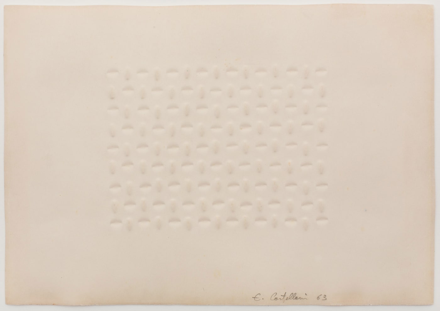 Enrico Castellani, Untitled, 1963
