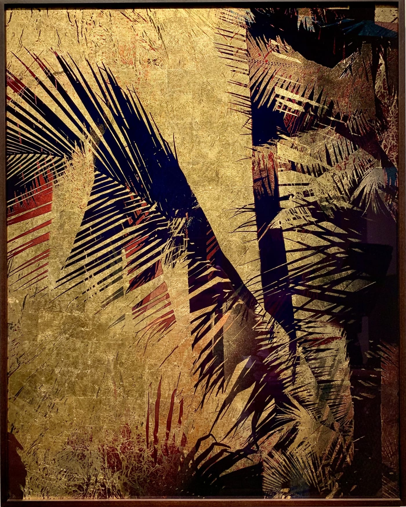 Valda Bailey, Tender is the Night (Palms and Gold leaf), 2019